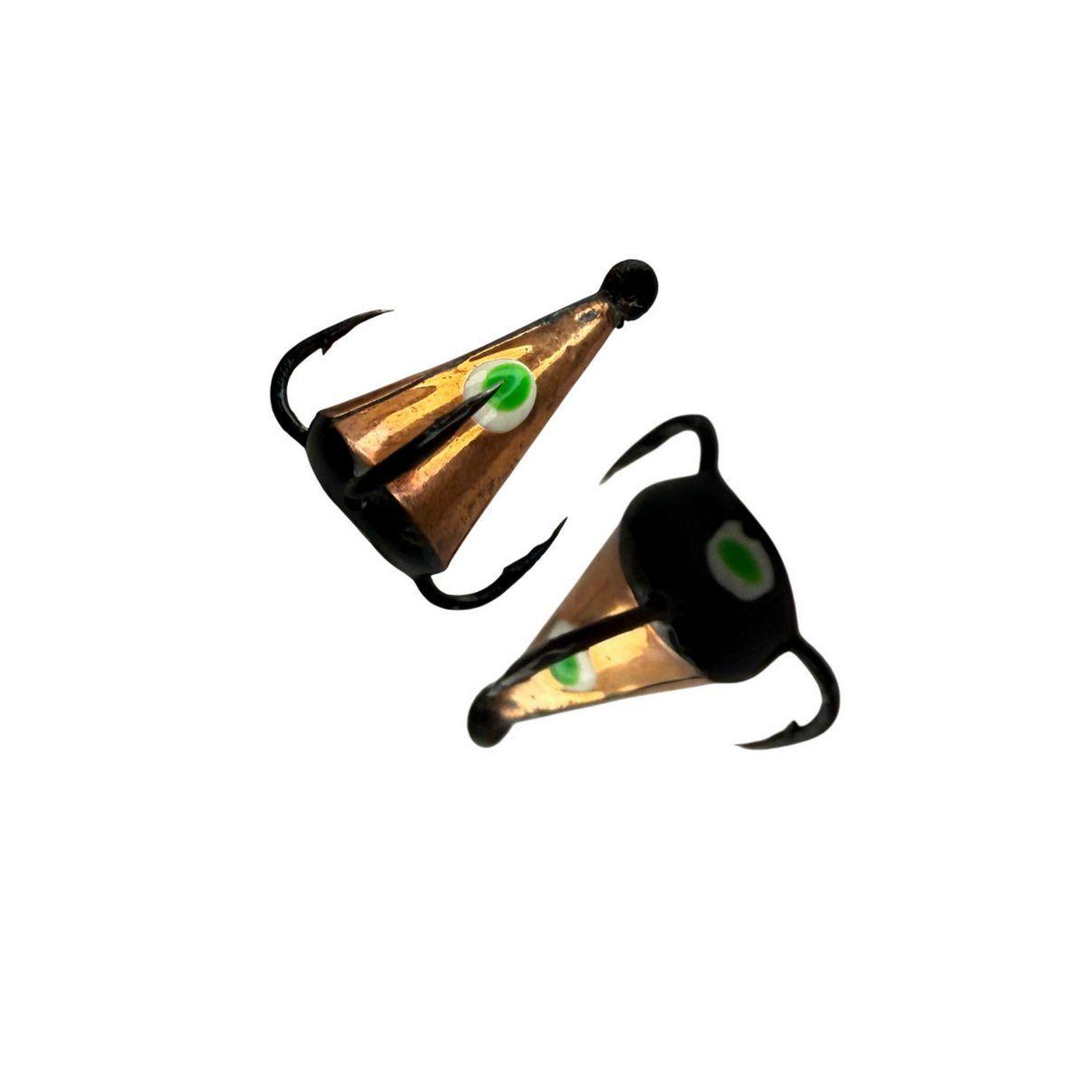 Блешня Парус Конус Середній - Вертикальна - Мідь - 3 гачки - 2см - 5г