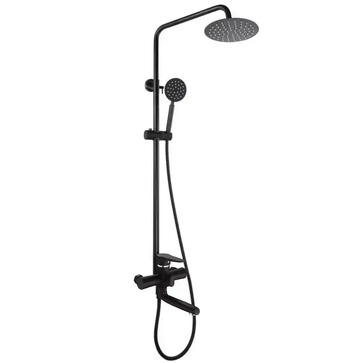 Душова колона PUD16-A045YB (стійка+тропічний душ) (Чорний), фото 1