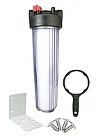 Корпус 20BB-1+PP 04 ПРОЗОРИЙ пласт.різьба + картридж Tiger