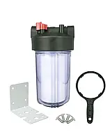 Корпус 10BB-1 тип 04 +PP ПРОЗОРИЙ пласт.різьба + картридж Tiger