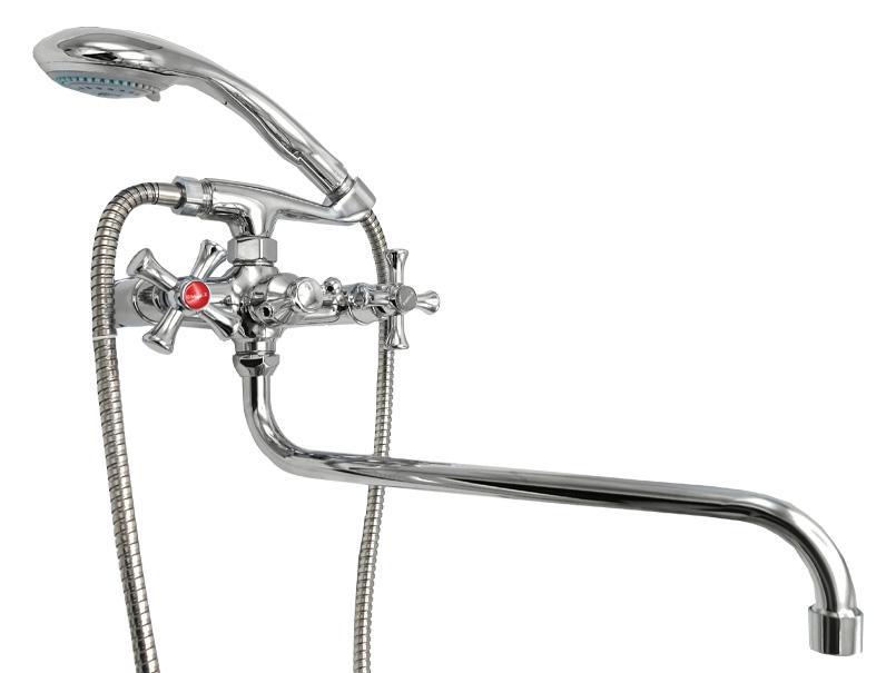 Змішувач для ванни вилив поворотний MILLZ вентильний хром MZX F6-C027, фото 1