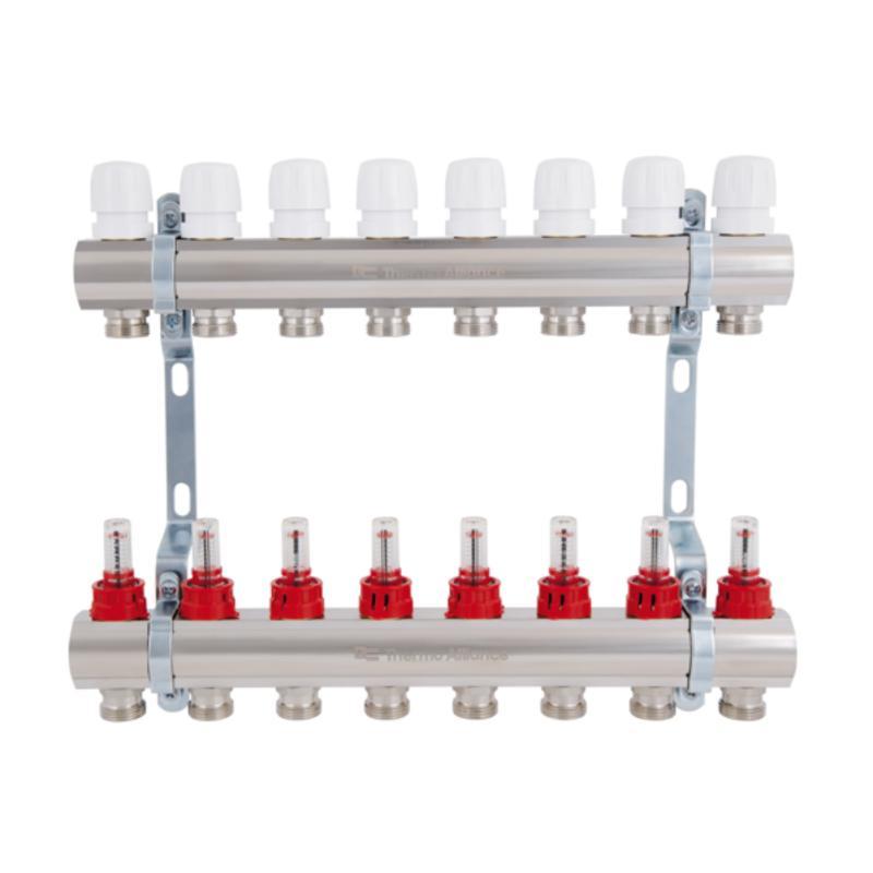 Колектор з витратомірами Thermo Alliance Standart 1" 8 виходів SD235W8, фото 1
