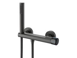 Змішувач для душу серії KEYS, латунь ,графітовий AIM,DG01740 gun grey