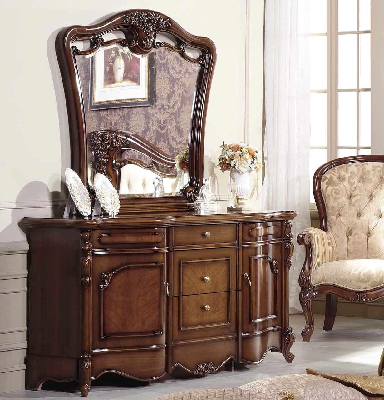 Буфет 160 см  класичний бароко Афіна