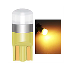 T10 W5W LED лампа 12v 1w жовта в передні габарити (1-шт)