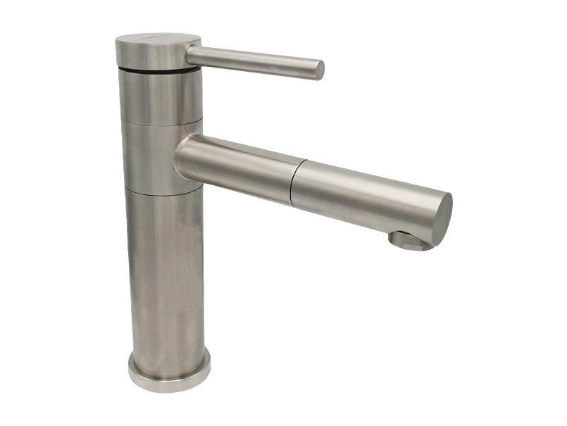Змішувач для умивальника литий MILLZ з оборотним виливом MRS-SS-0023 нержавіючий 1/10, фото 1