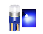 T10 W5W LED лампа 12м 1w синя в передні габарити (1-шт)