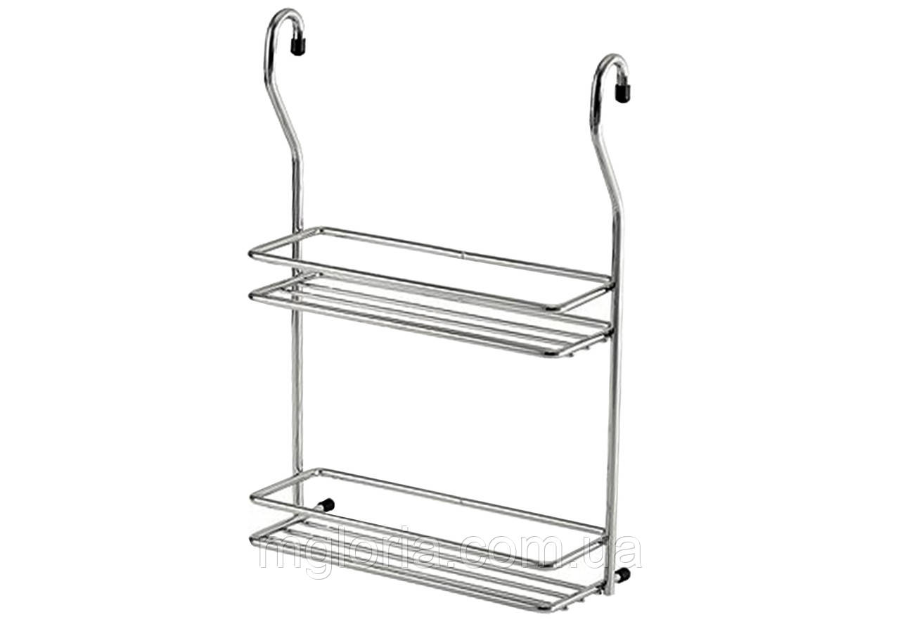Полиця подвійна мала для спецій хром