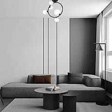 Чорна люстра "Bubbles" на 5 ламп (918-LP267-5 BK+WH), фото 3