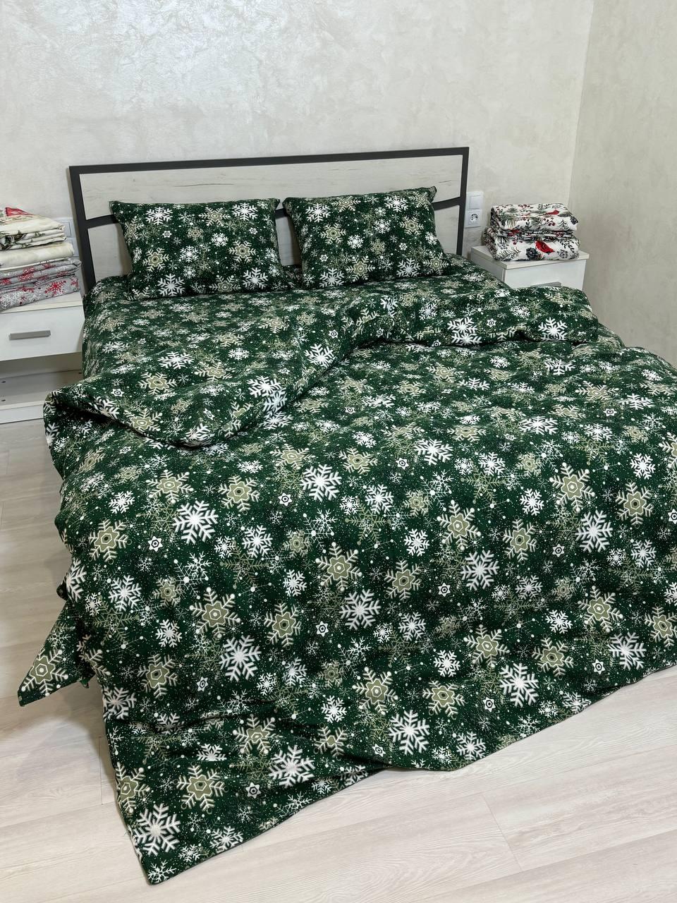 Байковий комплект постільної білизни Півтораспальний розмір