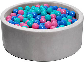 Сухий басейн із кульками 200 шт. сірий Diego