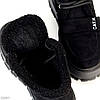 Дизайнерські уггі автоледі шнурівка+липучка на потовщеній підошві, фото 6