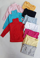 Гольф дитячий ангора рубчик однотонний на дівчинку 4-8 років (10 кв) "MARI" купити гуртом в Одесі на 7 км