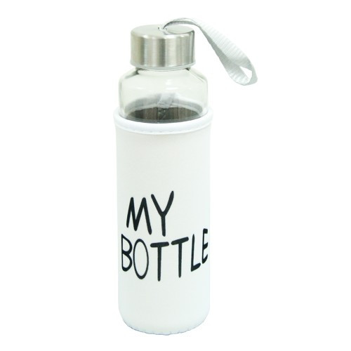 Термобутылка в чохлі «My bottle» 400 мл (Білий чохол)