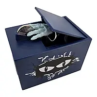 Інтерактивна скарбничка "Рука Монстра" на батарейках 2 шт АА синя (DN36762)