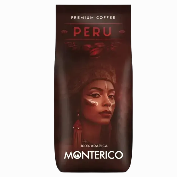 Кава в зернах Monterico Peru 100% Arabica Premium Coffee, 1 кг
