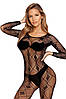 Бодістокінг - Bodystocking 2037, black - One Size, фото 2