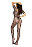 Бодістокінг - Bodystocking 2069, black - One Size, фото 3