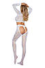 Бодістокінг - Bodystocking 2078, white - One Size, фото 3