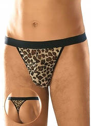 Чоловічі стринги в принт «пантерка» — SoftLine 4457, S/L