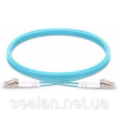 Патчкорд оптичний мультимодовий LC/UPC-LC/UPC 3 мм 2м duplex (G50/125-OM3) ValCord