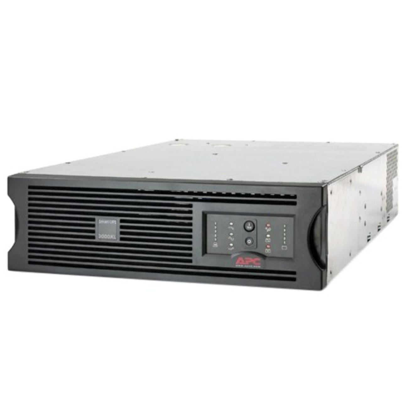 ДБЖ APC Smart-UPS 3000 XL 3000VA 3U (SUA3000RMXLI3U) / 230 V / 3000 V·А / 2700W / 9 виходів / RS-232, USB, SmartSlot