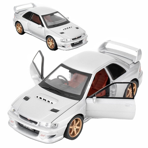 Машинка Subaru Impreza іграшка моделька металева колекційна 15 см Сріблястий (60865), фото 1