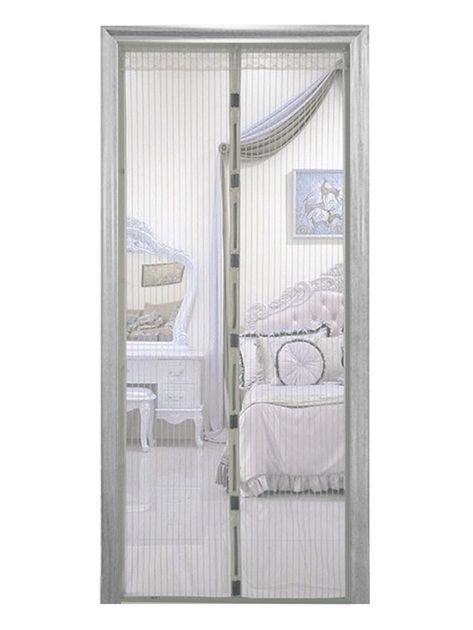 Штора антимоскітна дверна на магнітах кольорова 210*100 см Сіра, фото 1