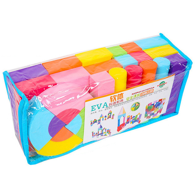 Набір м'яких будівельних блоків Замок (52 деталі) від Obetty (110-130), фото 1