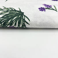 Фланель "Лаванда на білому" 240см, фото 5