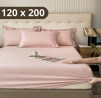 Простирадло на резинці Softable Fabric 120×200  — м’яке, щільне, комфортне, рожевий (KT7006024) PeremogaUA