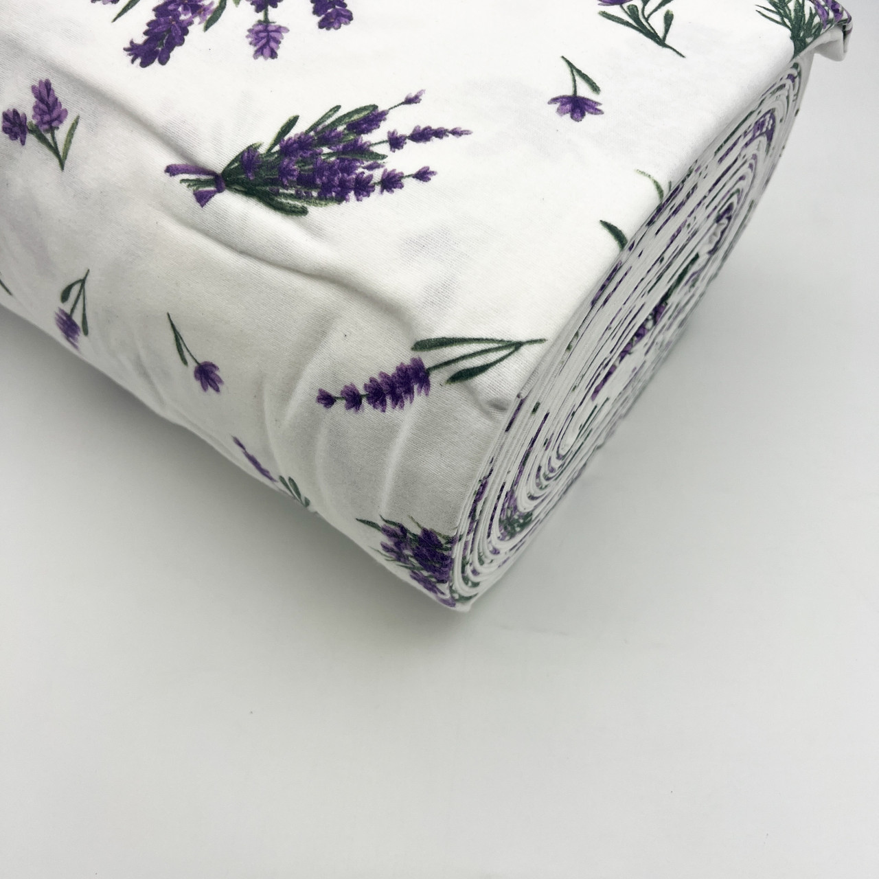Фланель "Лаванда на білому" 240см, фото 1