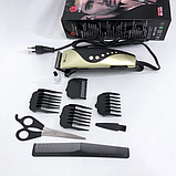 Машинка для стриження DOMOTEC MS-3303 стриження для стриження 45 мм неіржавка сталь 12 Вт Сріблясто чорний, фото 6