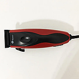 Машинка для стриження волосся Domotec MS 3304 мережева 4 насадки 3,6,9,12 мм неіржавка сталь 12 Вт Чорний, фото 4