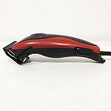 Машинка для стриження волосся Domotec MS 3304 мережева 4 насадки 3,6,9,12 мм неіржавка сталь 12 Вт Чорний, фото 5