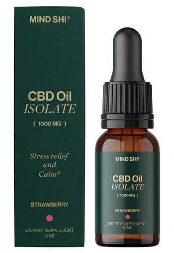 Mind Shi CBD Oil Isolate 1000 mg 10 мл, Полуниця, фото 1