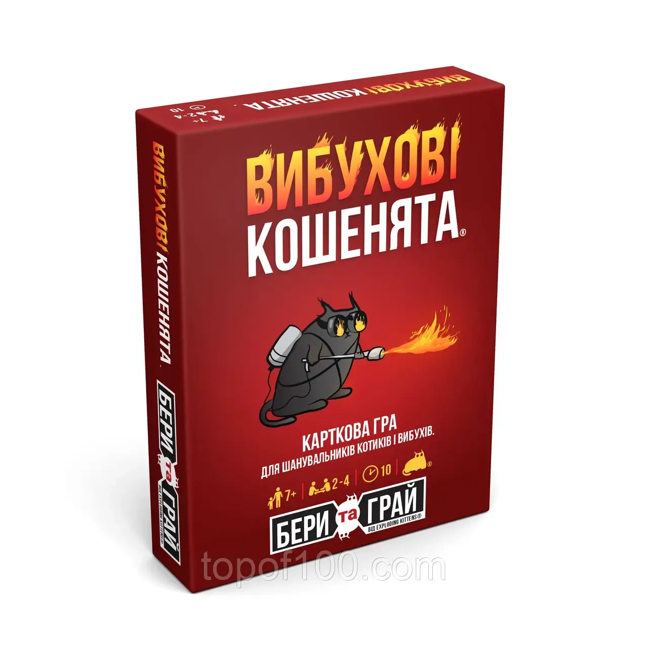 ОРИГІНАЛ! Вибухові кошенята Бери та Грай (Exploding Kittens)! Українською! (Rozum)