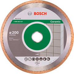 Bosch Круг алмазний відрізний Best For Ceramic 200х25,4 кераміка