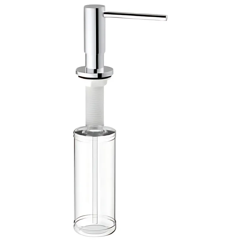 Дозатор для рідкого мила врізний MIXXUS DIS-03.SUS з неірж. сталі SUS304 (300 мл) (MI7154), фото 1