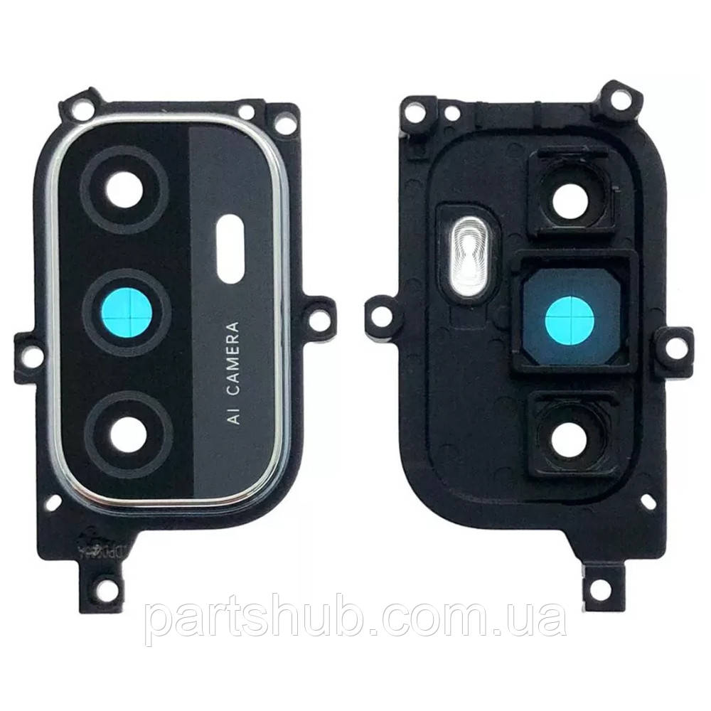 Скло камери Oppo A53 A53s A33 A32 (у чорній рамці), фото 1