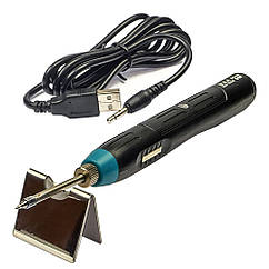 Паяльник WEP 947 USB портативний з підставкою (живлення від USB 5V, 9W, t 500 гр C)