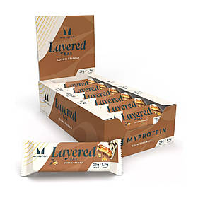 Myprotein Layered Bar - 12x60g Cookie Crumble yL.