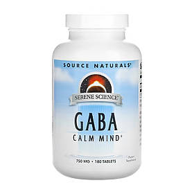 Source Naturals Serene Science® GABA 750 mg - 180 tabs yL.
