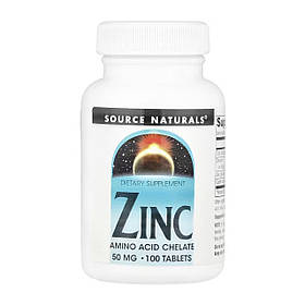 Source Naturals Zinc 50 mg - 100 tabs yL.