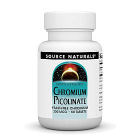 Source Naturals Chromium Picolinate 200 mcg Yeast Free - 60 tabs yL.