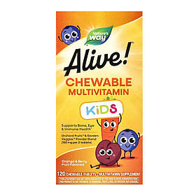 Nature's Way Alive! Children's Chewable Multivitamin - 120 tabs Orange and Berry yL.