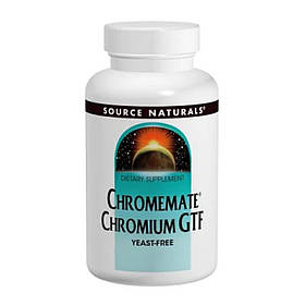Source Naturals ChromeMate® Chromium GTF 200mcg Yeast Free - 120 tabs yL.