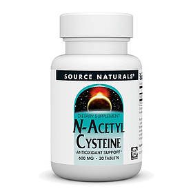 Source Naturals N-Acetyl Cysteine 600mg - 30 tabs yL.