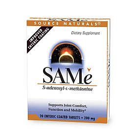 Source Naturals SAMe 200mg Enteric Coated - 20 tabs yL.