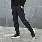 Штани із софтшелу для чоловіків весняні осінні темно-сині Pobedov Point 3XL, фото 3